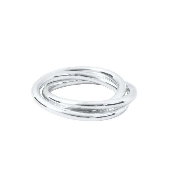 trinity silver ring