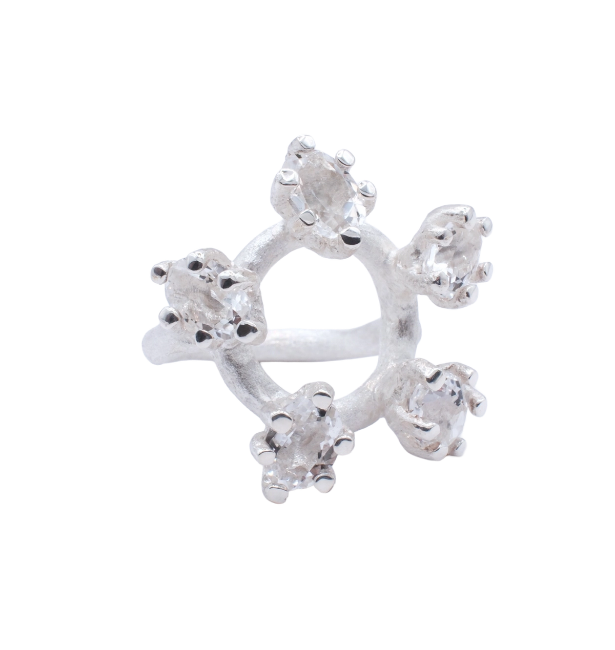 tsvetochek ring with five&nbsp;gems