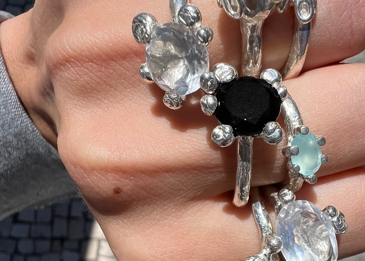 ring with melted prongs