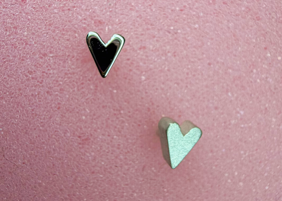 heart stud