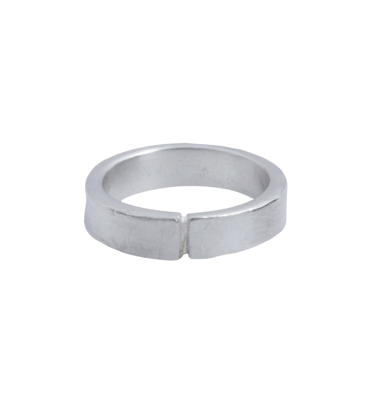 rough silver ring
