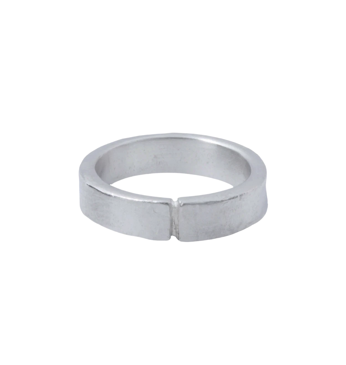 rough silver ring