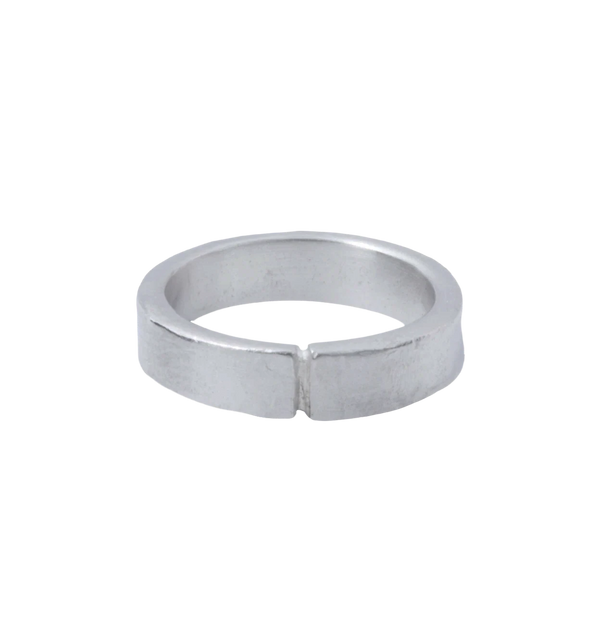 rough silver ring