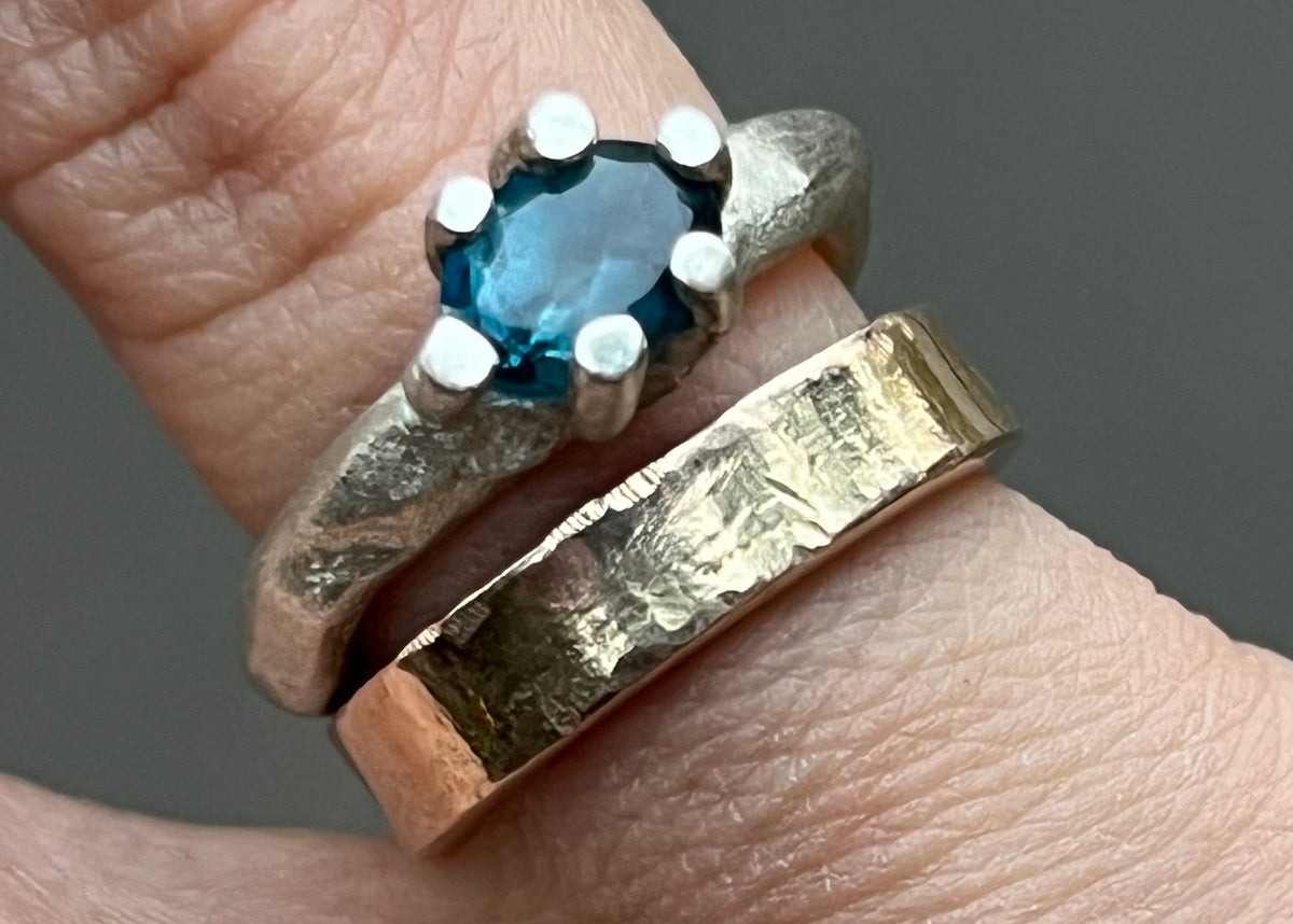 rough gold ring