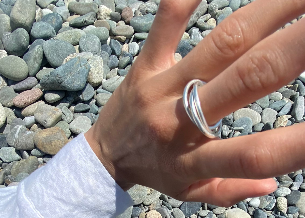 trinity silver ring