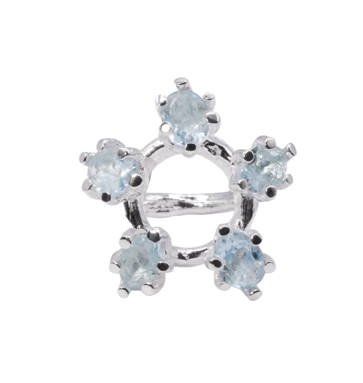 tsvetochek ring with five&nbsp;gems