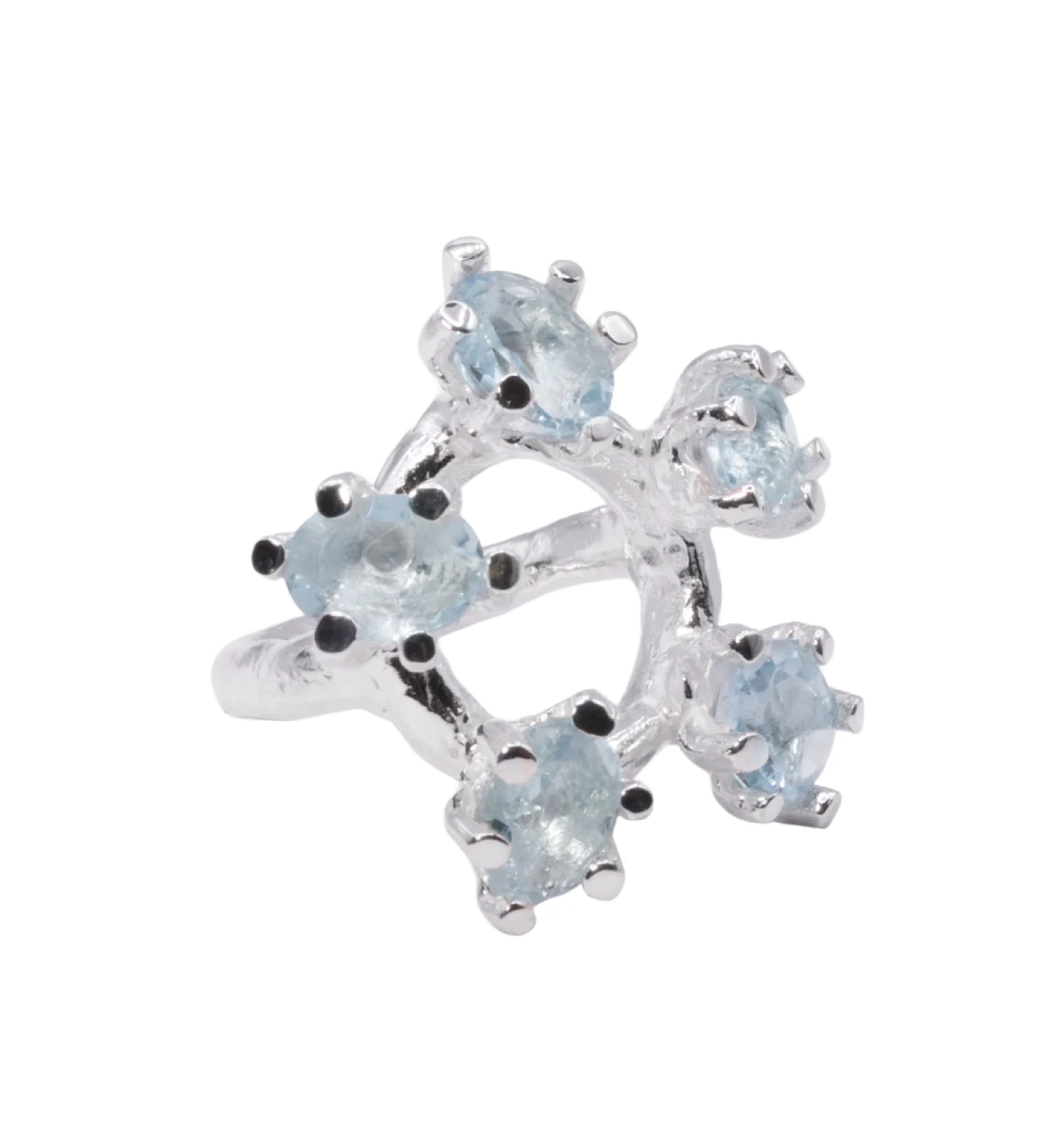 tsvetochek ring with five&nbsp;gems